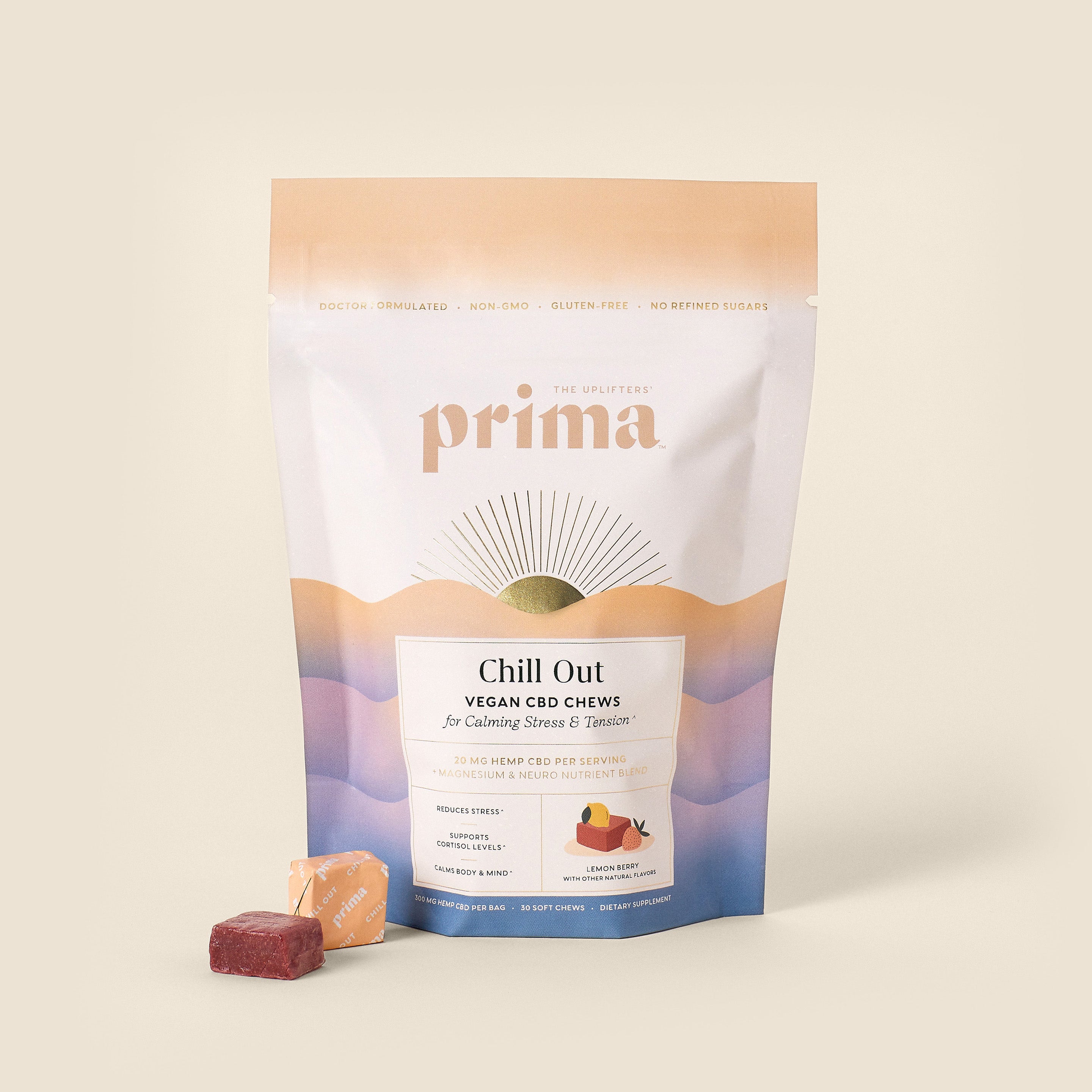 the big chill bundle| hemp-derived cbd chew &amp; bath duo | Prima